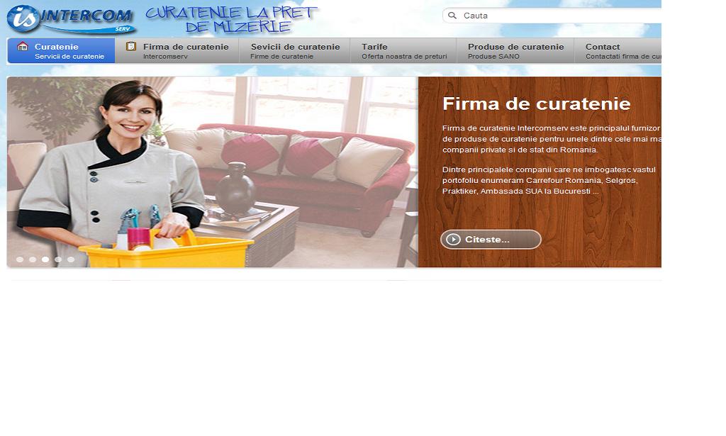Bannerul siteului http://www.curateniebucuresti.com