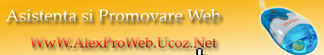 Bannerul siteului http://www.alexproweb.ucoz.net